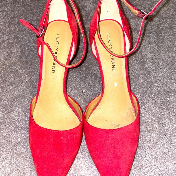 Lucky Brand Shoes - SALE - Lucky brand red ankle strap pumps NWOT